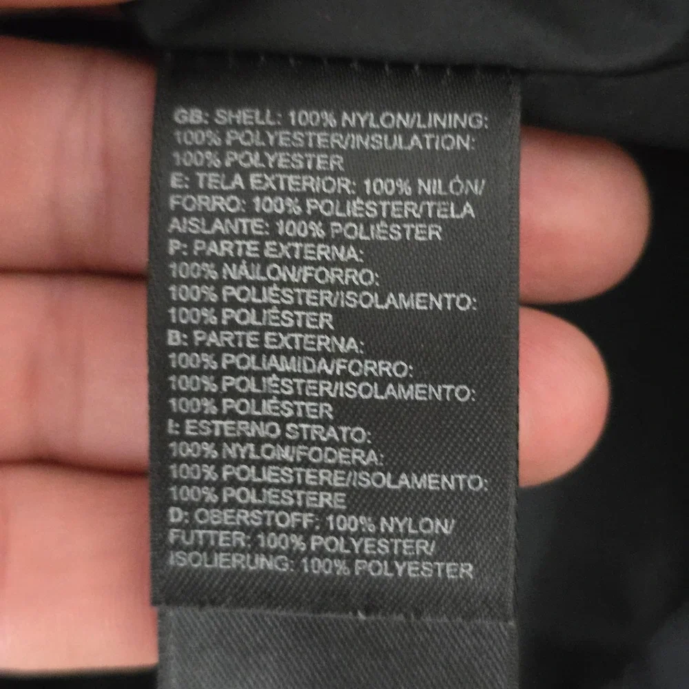 The‎ North Face Mens Black Quilted Insulated Jacket Full Zip T427 T827 Large